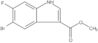 1H-Indole-3-carboxylic acid, 5-bromo-6-fluoro-, methyl ester
