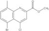 Methyl 5-bromo-4-chloro-8-methyl-2-quinolinecarboxylate