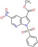 methyl 1-(benzenesulfonyl)-5-nitro-pyrrolo[2,3-b]pyridine-3-carboxylate