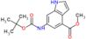 methyl 6-(tert-butoxycarbonylamino)-1H-indole-4-carboxylate