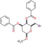 methyl 3,4-di-O-benzoyl-6-bromo-2,6-dideoxyhexopyranoside