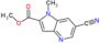 Methyl 6-cyano-1-methyl-1H-pyrrolo[3,2-b]pyridine-2-carboxylate