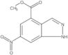 1H-Indazole-4-carboxylic acid, 6-nitro-, methyl ester