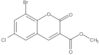 Méthyle 8-bromo-6-chloro-2-oxo-2H-1-benzopyrane-3-carboxylate