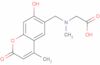N-[(7-hydroxy-4-methyl-2-oxo-2H-1-benzopyran-6-yl)methyl]sarcosine