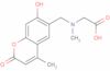 N-[(7-hydroxy-4-methyl-2-oxo-2H-1-benzopyran-6-yl)methyl]sarcosine