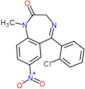 5-(2-chlorophenyl)-1-methyl-7-nitro-1,3-dihydro-2H-1,4-benzodiazepin-2-one