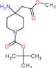 tert-butyl 4-amino-4-(2-methoxy-2-oxo-ethyl)piperidine-1-carboxylate