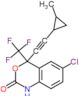 6-chloro-4-[2-(2-methylcyclopropyl)ethynyl]-4-(trifluoromethyl)-1H-3,1-benzoxazin-2-one