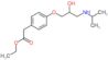 ethyl 2-[4-[2-hydroxy-3-(isopropylamino)propoxy]phenyl]acetate