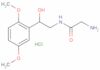 2-amino-N-[2-(2,5-dimethoxyphenyl)-2-hydroxyethyl]acetamide monohydrochloride