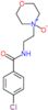 4-chloro-N-[2-(4-oxidomorpholin-4-yl)ethyl]benzamide