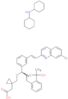 {1-[({(1R)-1-{3-[(E)-2-(7-chloroquinolin-2-yl)ethenyl]phenyl}-3-[2-(1-hydroxy-1-methylethyl)phenyl]propyl}sulfanyl)methyl]cyclopropyl}acetic acid - N-cyclohexylcyclohexanamine (1:1)