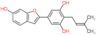 5-(6-hydroxy-1-benzofuran-2-yl)-2-(3-methylbut-2-en-1-yl)benzene-1,3-diol