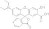 6′-(Diethylamino)-3′-hydroxy-3-oxospiro[isobenzofuran-1(3H),9′-[9H]xanthene]-2′-carboxylic acid