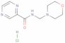 2-Pyrazinecarboxamide, N-(4-morpholinylmethyl)-, hydrochloride (1:1)