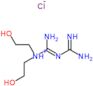 N-(N'-carbamimidoylcarbamimidoyl)-2-hydroxy-N-(2-hydroxyethyl)ethanaminium chloride