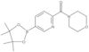 4-Morpholinyl[5-(4,4,5,5-tetramethyl-1,3,2-dioxaborolan-2-yl)-2-pyridinyl]methanone