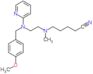 5-[{2-[(4-methoxybenzyl)(pyridin-2-yl)amino]ethyl}(methyl)amino]pentanenitrile