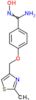 N'-hydroxy-4-[(2-methyl-1,3-thiazol-4-yl)methoxy]benzenecarboximidamide