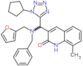 3-{[benzyl(furan-2-ylmethyl)amino](1-cyclopentyl-1H-tetrazol-5-yl)methyl}-8-methylquinolin-2(1H)-o…