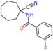 N-(1-cyanocycloheptyl)-3-fluoro-benzamide