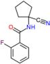 N-(1-cyanocyclopentyl)-2-fluoro-benzamide