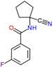 N-(1-cyanocyclopentyl)-3-fluoro-benzamide