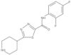 N-(2,4-Difluorophenyl)-5-(4-piperidinyl)-1,3,4-thiadiazole-2-carboxamide