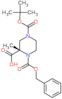 (2S)-1-benzyloxycarbonyl-4-tert-butoxycarbonyl-2-methyl-piperazine-2-carboxylic acid