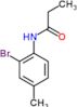 N-(2-bromo-4-methylphenyl)propanamide