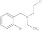 N-(2-bromobenzyl)-2-chloro-N-ethylethanaminium chloride