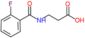 N-(2-fluorobenzoyl)-beta-alanine