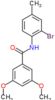 N-(2-bromo-4-methylphenyl)-3,5-dimethoxybenzamide