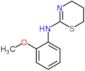 N-(2-methoxyphenyl)-5,6-dihydro-4H-1,3-thiazin-2-amine