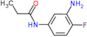 N-(3-amino-4-fluorophenyl)propanamide