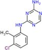 N-(3-chloro-2-methylphenyl)-1,3,5-triazine-2,4-diamine