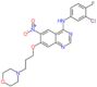 N-(3-chloro-4-fluorophenyl)-7-(3-morpholin-4-ylpropoxy)-6-nitroquinazolin-4-amine