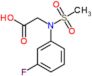 N-(3-fluorophenyl)-N-(methylsulfonyl)glycine