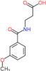 N-(3-methoxybenzoyl)-beta-alanine