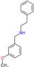 N-(3-methoxybenzyl)-2-phenylethanamine