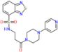 N-{3-Oxo-3-[4-(4-pyridinyl)-1-piperazinyl]propyl}-2,1,3-benzothiadiazole-4-sulfonamide