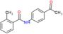 N-(4-acetylphenyl)-2-methylbenzamide