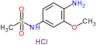 Methanesulfonamide, N-(4-amino-3-methoxyphenyl)-, hydrochloride (1:1)