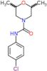 N-(4-chlorophenyl)-2,6-dimethylmorpholine-4-carboxamide