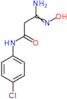 3-amino-N-(4-chlorophenyl)-3-(hydroxyimino)propanamide
