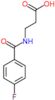 N-[(4-fluorophenyl)carbonyl]-beta-alanine