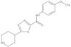 N-(4-Methoxyphenyl)-5-(4-piperidinyl)-1,3,4-thiadiazole-2-carboxamide