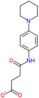 4-Oxo-4-[[4-(1-piperidinyl)phenyl]amino]butanoic acid