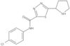 N-(4-clorofenil)-5-(2-pirrolidinil)-1,3,4-tiadiazol-2-carboxamida